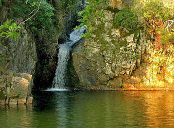 Waterfall at Samothraki island Greece