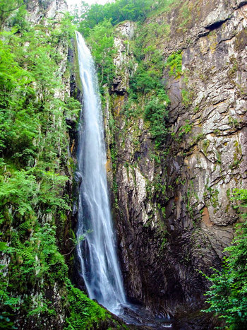 Waterfall at Samothraki island Greece